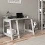 Hanah Home Escritorio de Estudio Gris con Estantes